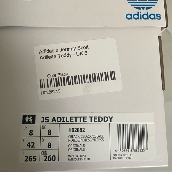 Adidas X Jeremy Scott Camo Teddy Bear Adilette Slides - Picture 6 of 9